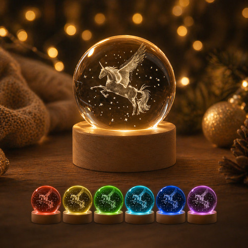 Real glass unicorn crystal - real,