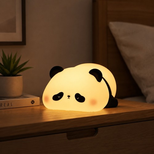 Panda led night light - light, silicone