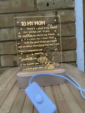 Acrylic Night Light LED Lamp