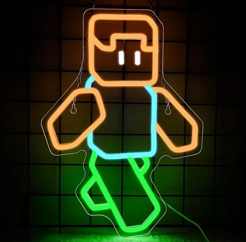Steve led neon light - led, gamer