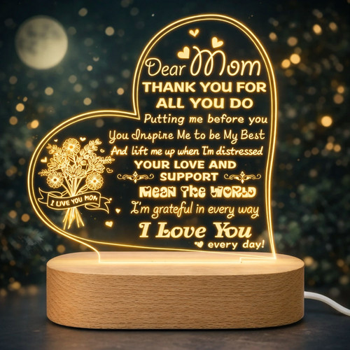 Best mum led - best, acrylic