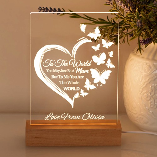 Personalised acrylic night - acrylic,