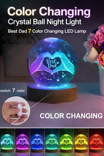 Best dad crystal - dad, led