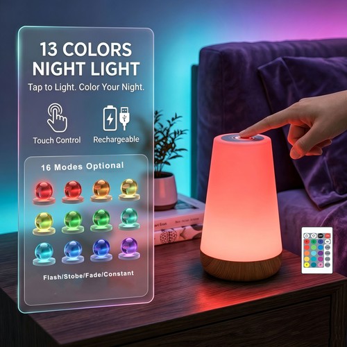 Led touch night - night, light