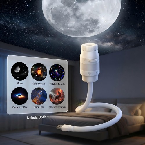 Led star projector night - night, light