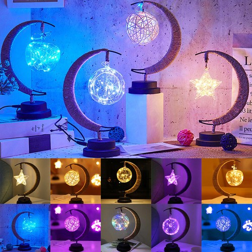 Led lamp moon - stars, desk