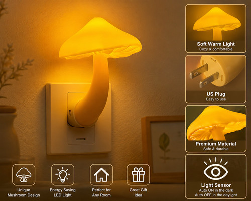 Led mushroom night - led,