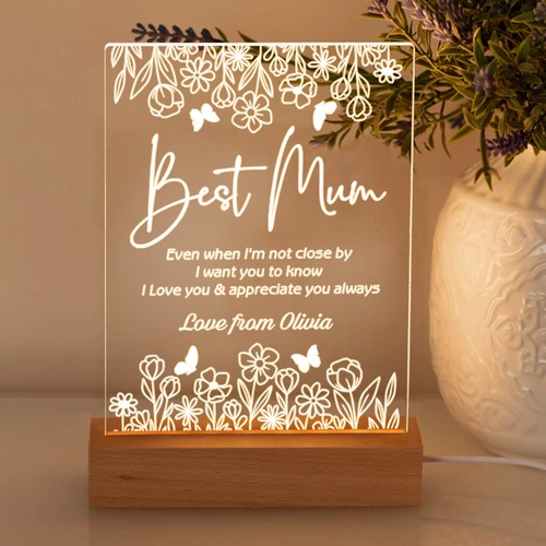 Personalised acrylic night - personalised,
