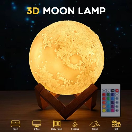 Moon night light - 3d,