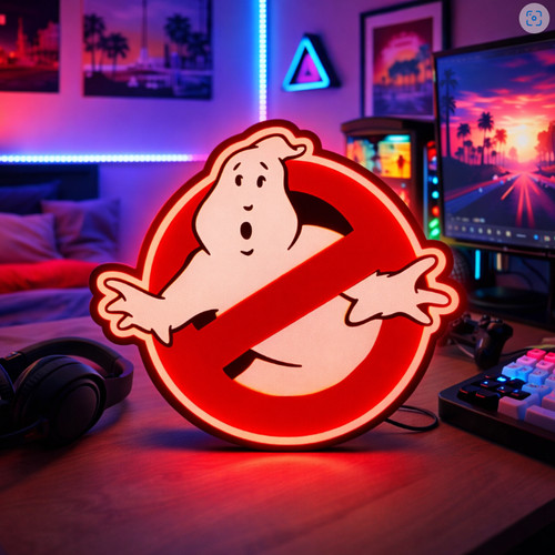 Style ghostbusters led neon - ghostbusters,