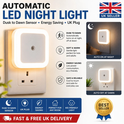 Automatic led night light - automatic, uk