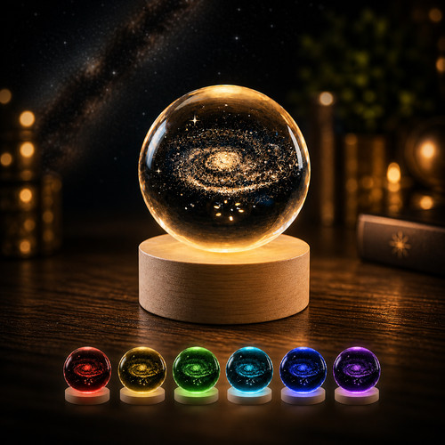 Galaxy crystal ball light - crystal, –